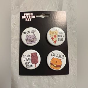 Cat Lovers Buttons/Pins